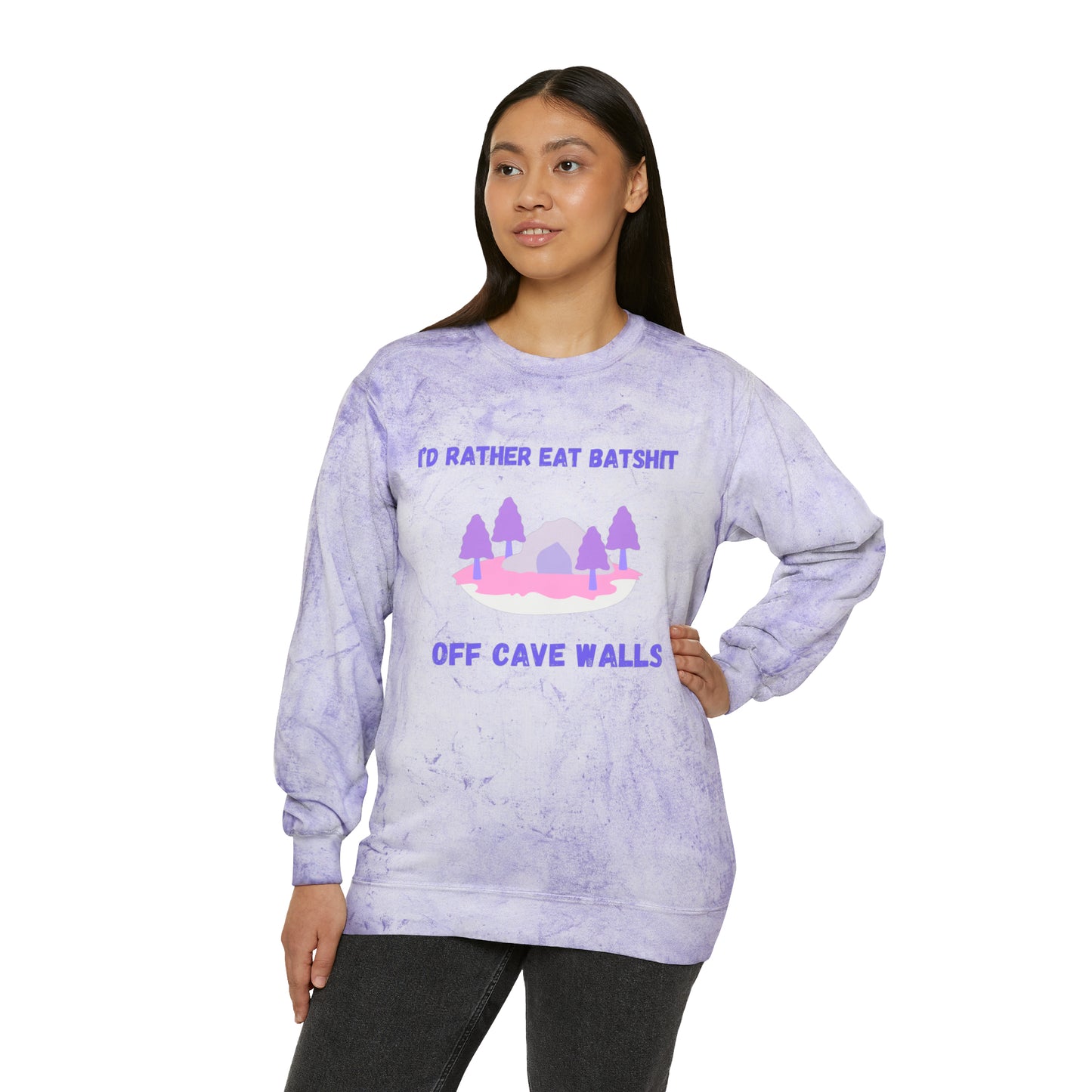 Batshit Color Blast Crewneck Sweatshirt
