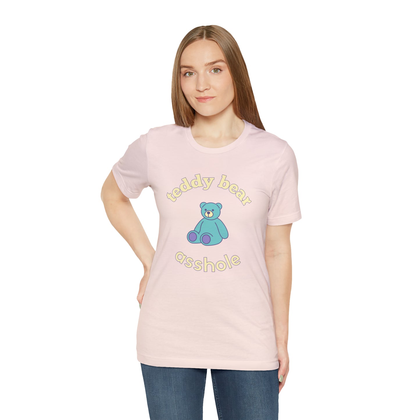 Pastel Teddy Bear Unisex Jersey Tee