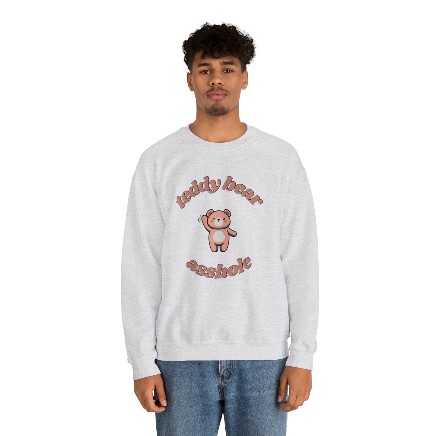 Hey There Teddy Bear Crewneck Sweatshirt