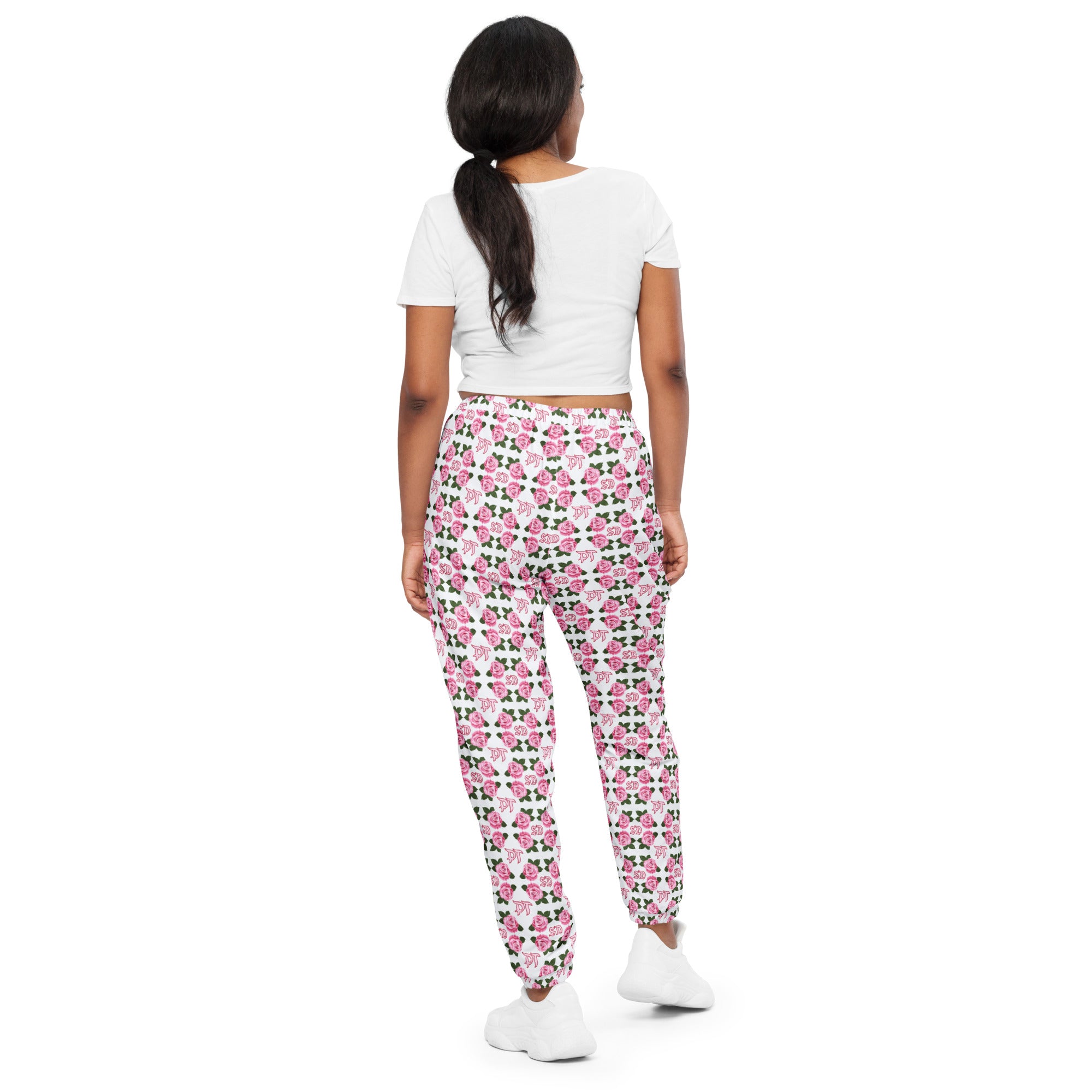 all over print unisex track pants white back 64516502ce203